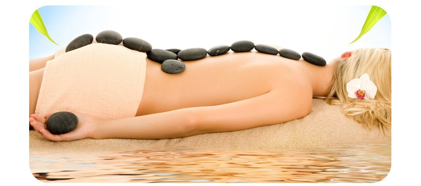 Beauty SPA Health Massage Energy Stone Natural Volcanic Hot Stone Back Essential Oil Massage Hot Stone