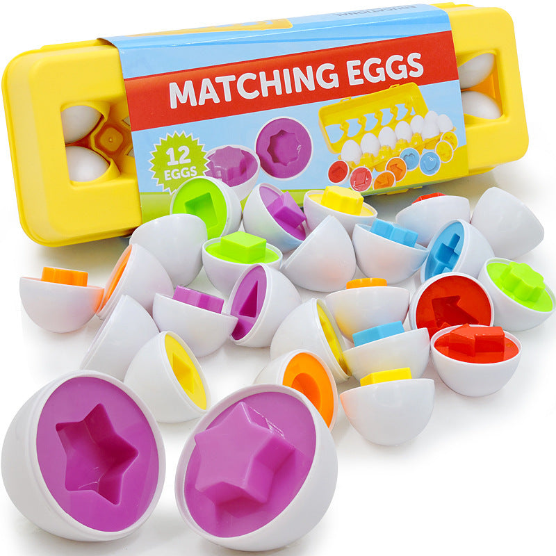 Baby Learning Educational Toy Smart Egg Toy Games Shape Matching Sorters Toys Montessori Eggs Toys For Kids Children